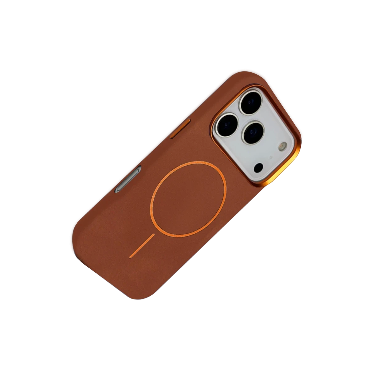 Joko Apple iPhone 17 Pro Max Luno Deri Magsafe Kapak - Kahverengi