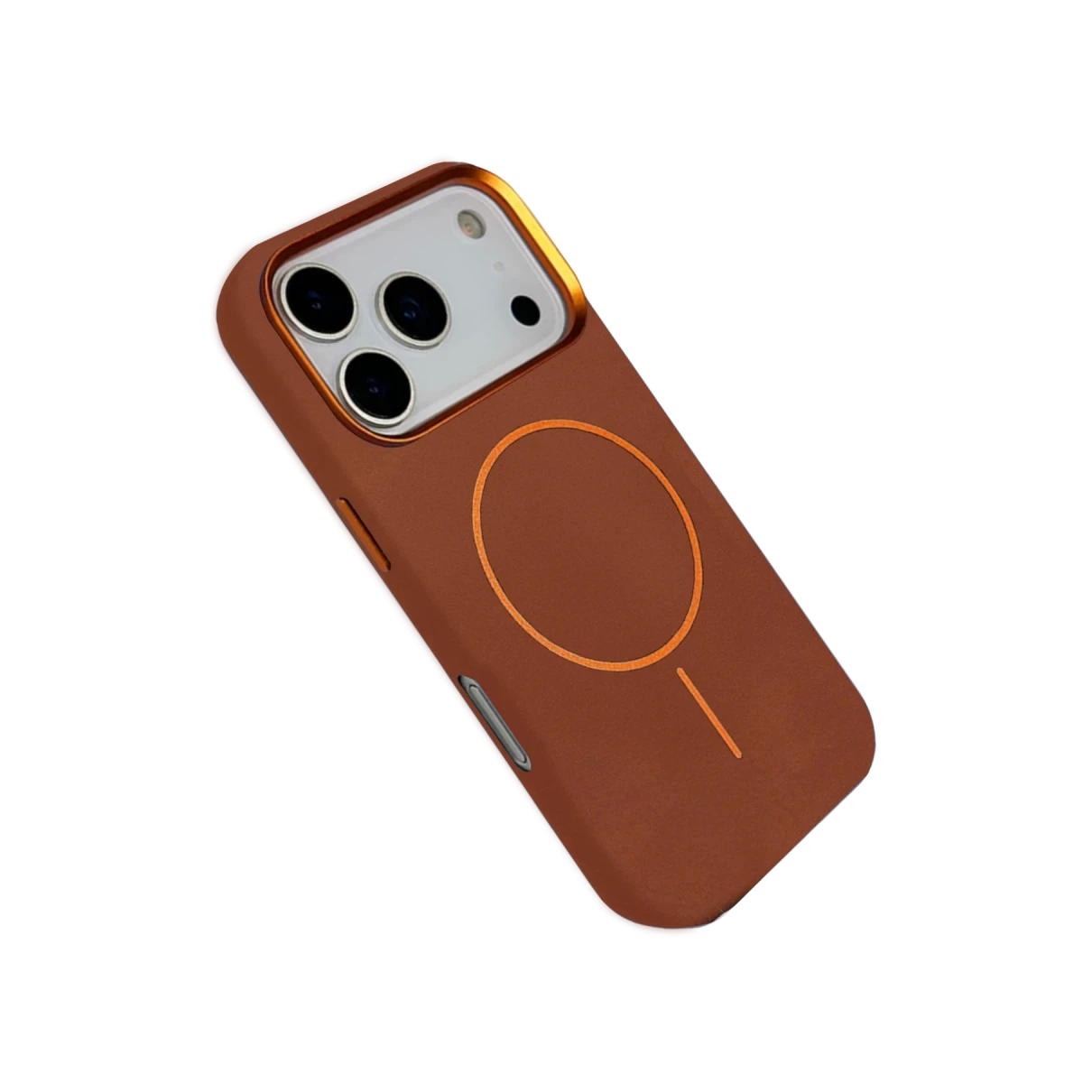 Joko Apple iPhone 17 Pro Max Luno Deri Magsafe Kapak - Kahverengi