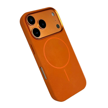 Joko Apple iPhone 17 Pro Max Luno Deri Magsafe Kapak - Turuncu