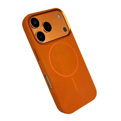 Joko Apple iPhone 17 Pro Max Luno Deri Magsafe Kapak - Turuncu