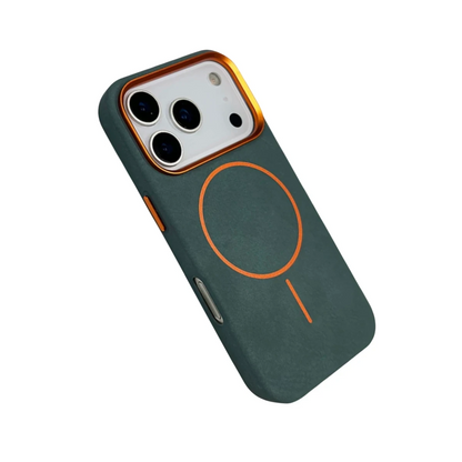 Joko Apple iPhone 17 Pro Max Luno Deri Magsafe Kapak - Yeşil