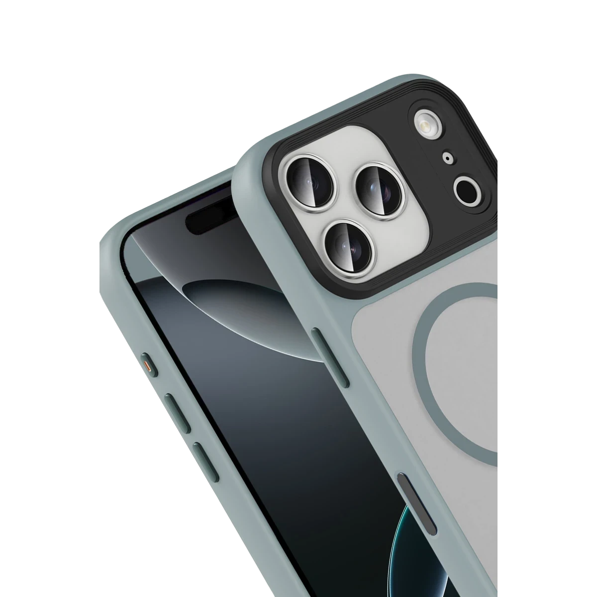 Joko Apple iPhone 17 Pro Max Megane Magsafe Kapak - Titan Gri