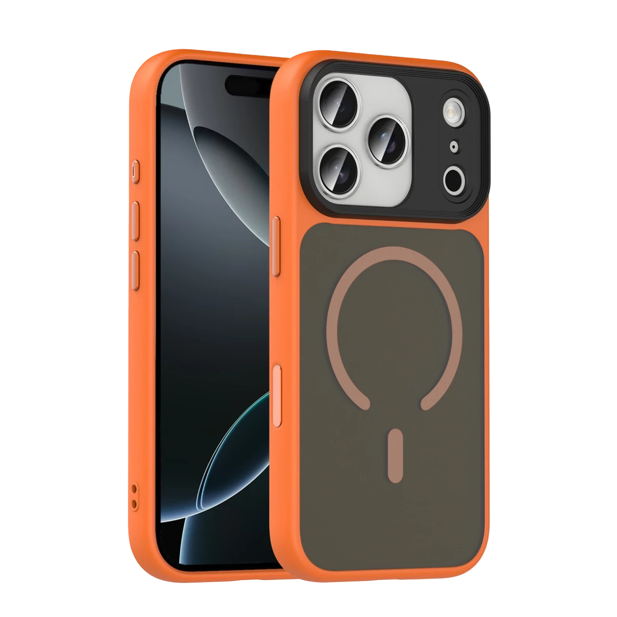 Joko Apple iPhone 17 Pro Max Megane Magsafe Kapak - Turuncu