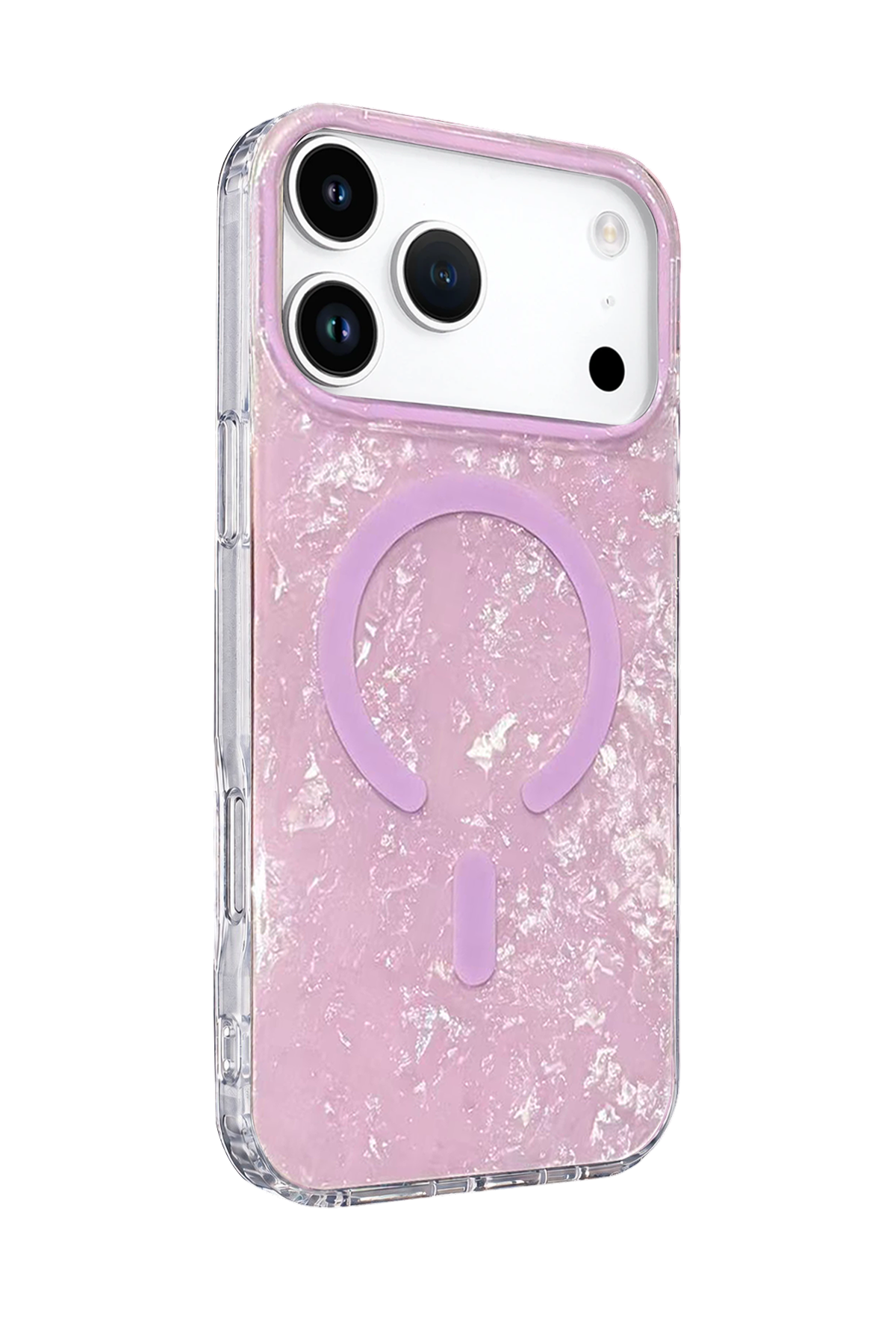 Onegif Apple iPhone 17 Pro Max Mila Dalgalı Magsafe Kapak - Lila