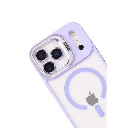 Joko Apple iPhone 17 Pro Max Remim Lensli Magsafe Standlı Kapak - Lila