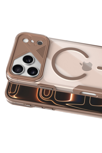 Joko Apple iPhone 17 Pro Max Zinko Magsafe Kapak - Çöl Titanyum