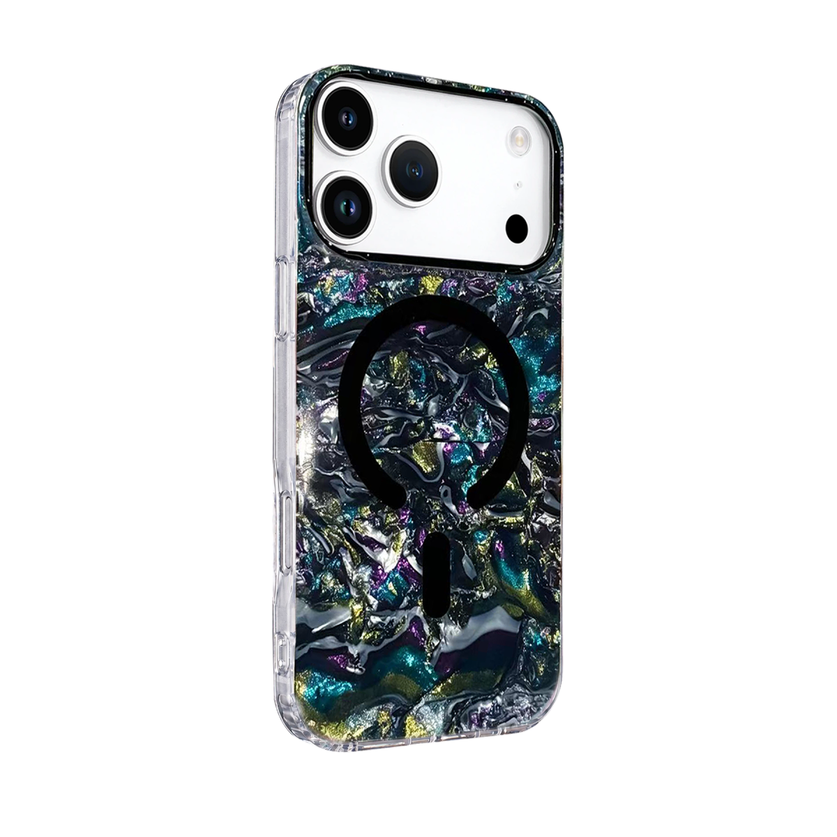 Onegif Apple iPhone 17 Pro Mila Dalgalı Magsafe Kapak