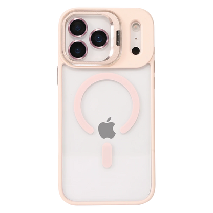 Joko Apple iPhone 17 Pro Remim Lensli Magsafe Standlı Kapak - Pembe
