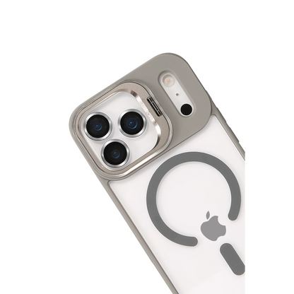 Joko Apple iPhone 17 Pro Remim Lensli Magsafe Standlı Kapak - Titan Gri
