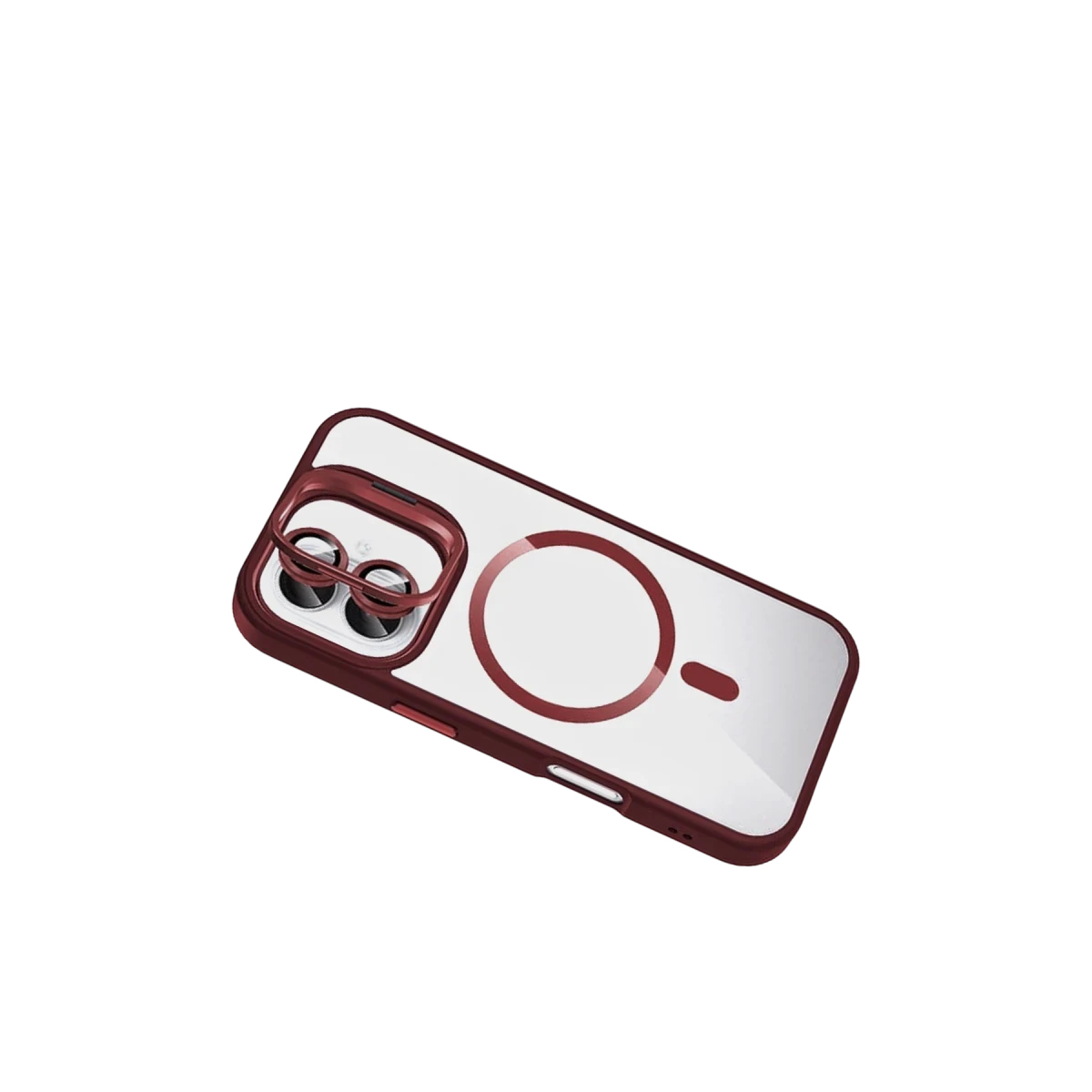 Joko Apple iPhone 17 Remim Lensli Magsafe Standlı Kapak - Bordo