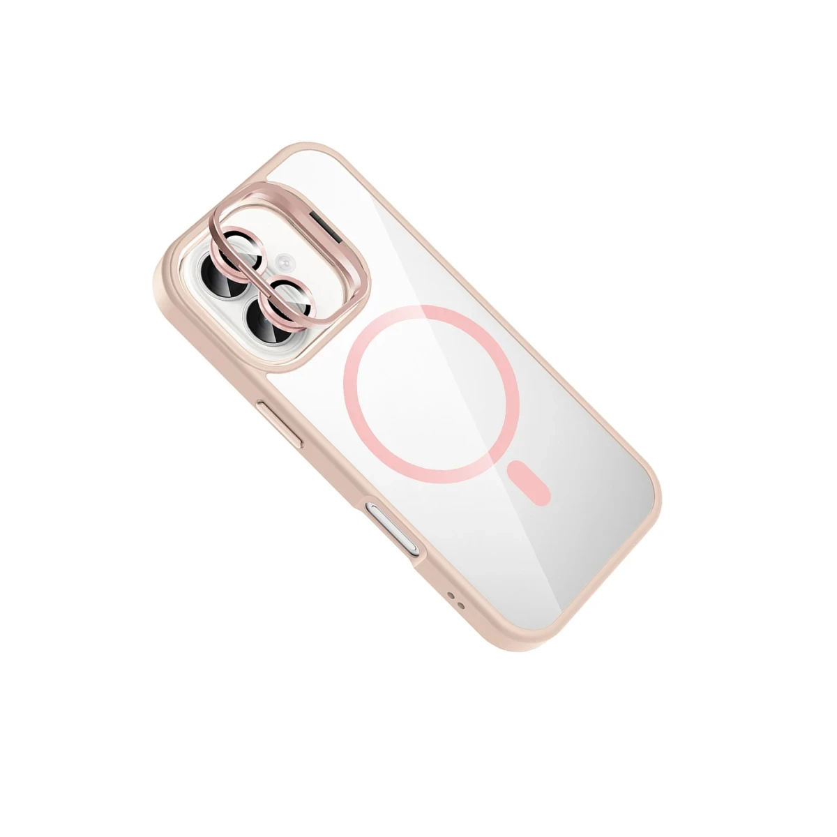 Joko Apple iPhone 17 Remim Lensli Magsafe Standlı Kapak - Pembe