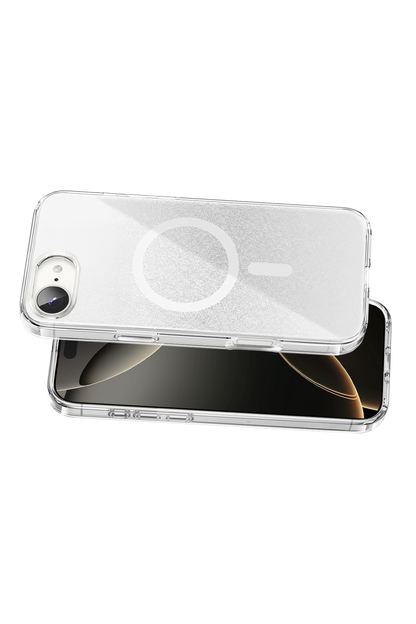 Onegif Apple iPhone 17E Sora Simli Magsafe Kapak - Beyaz