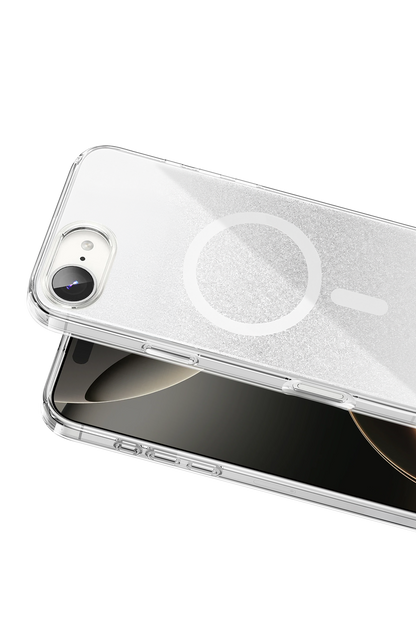 Onegif Apple iPhone 17E Sora Simli Magsafe Kapak - Beyaz