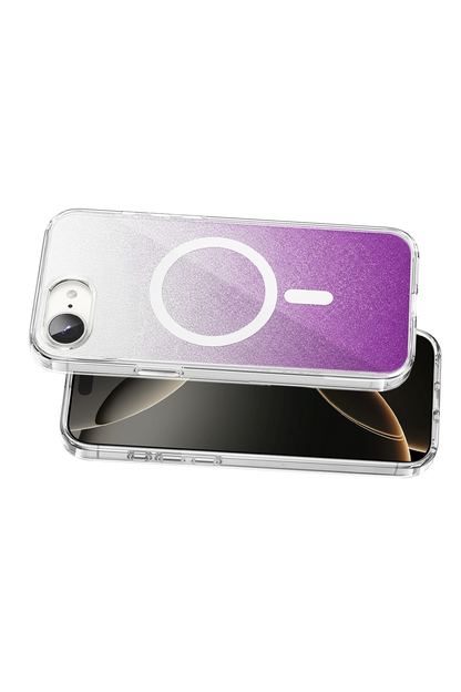Onegif Apple iPhone 17E Sora Simli Magsafe Kapak - Mor