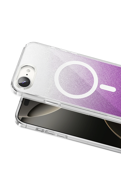 Onegif Apple iPhone 17E Sora Simli Magsafe Kapak - Mor