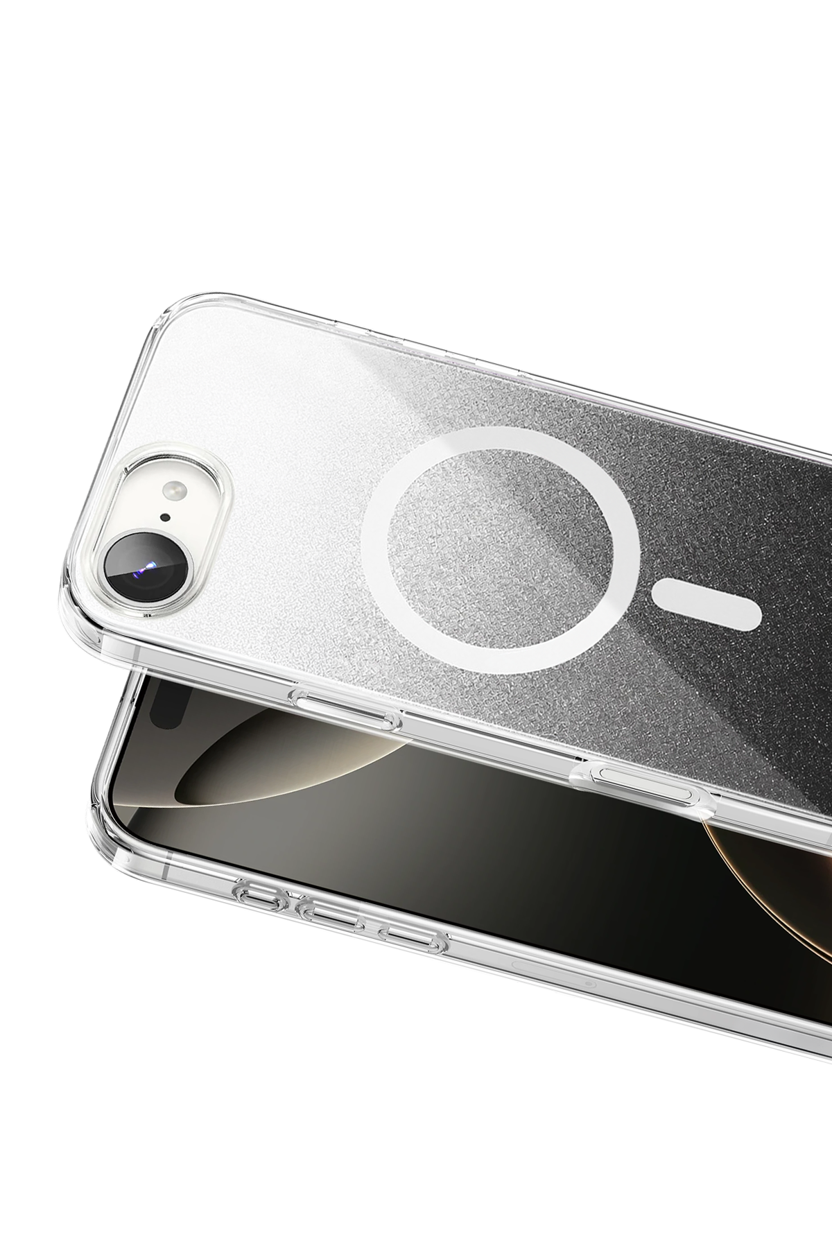 Onegif Apple iPhone 17E Sora Simli Magsafe Kapak - Siyah