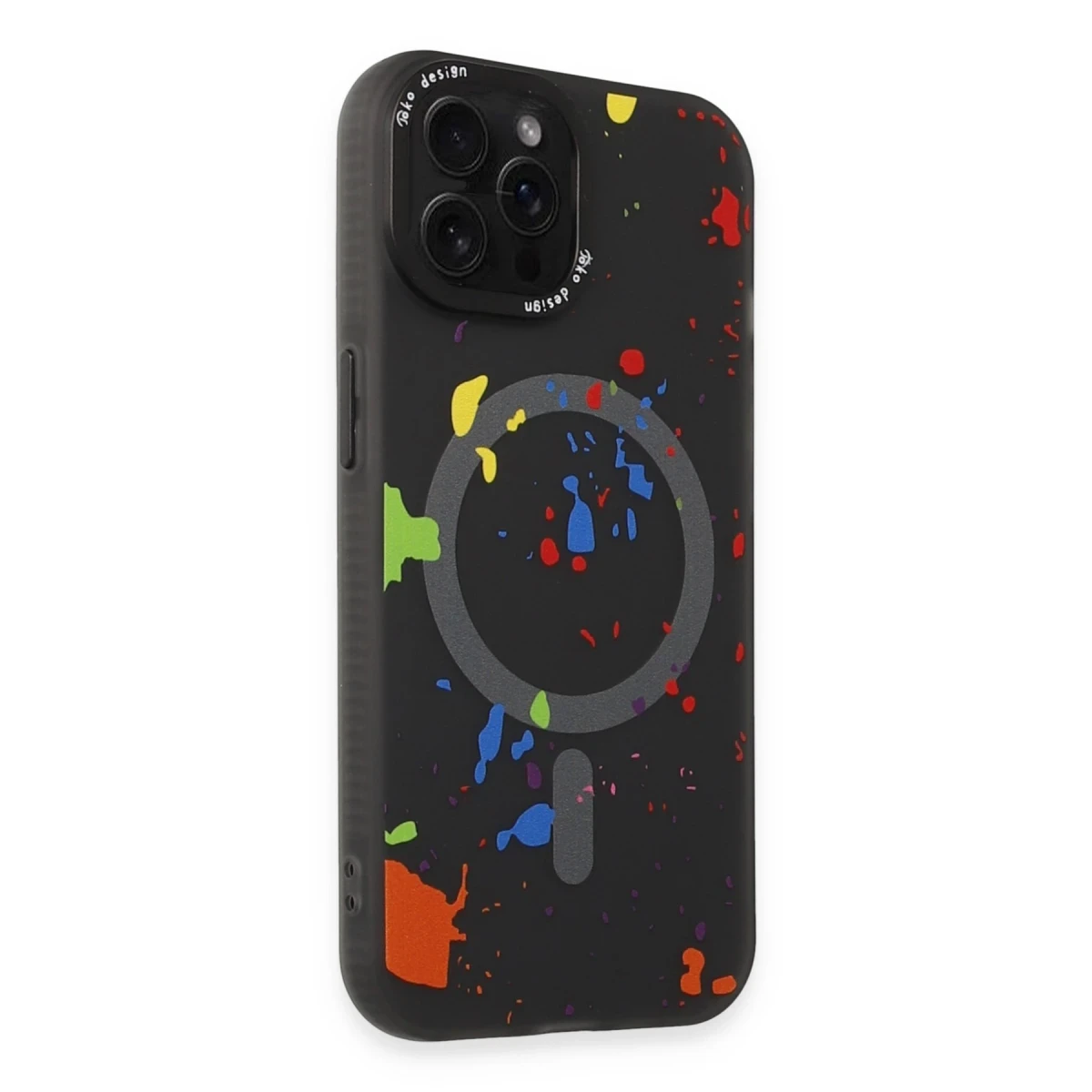 Joko Apple iPhone 14 Pro Colorful Magsafe Kapak - Siyah
