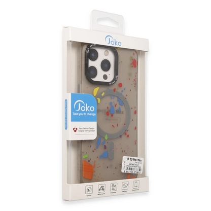 Joko Apple iPhone 14 Pro Colorful Magsafe Kapak - Siyah