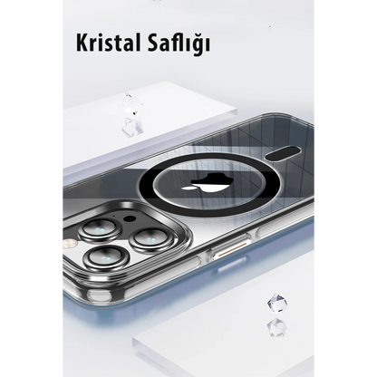 Joko Apple iPhone 14 Pro Kılıf Crystal Magsafe Kapak - Siyah