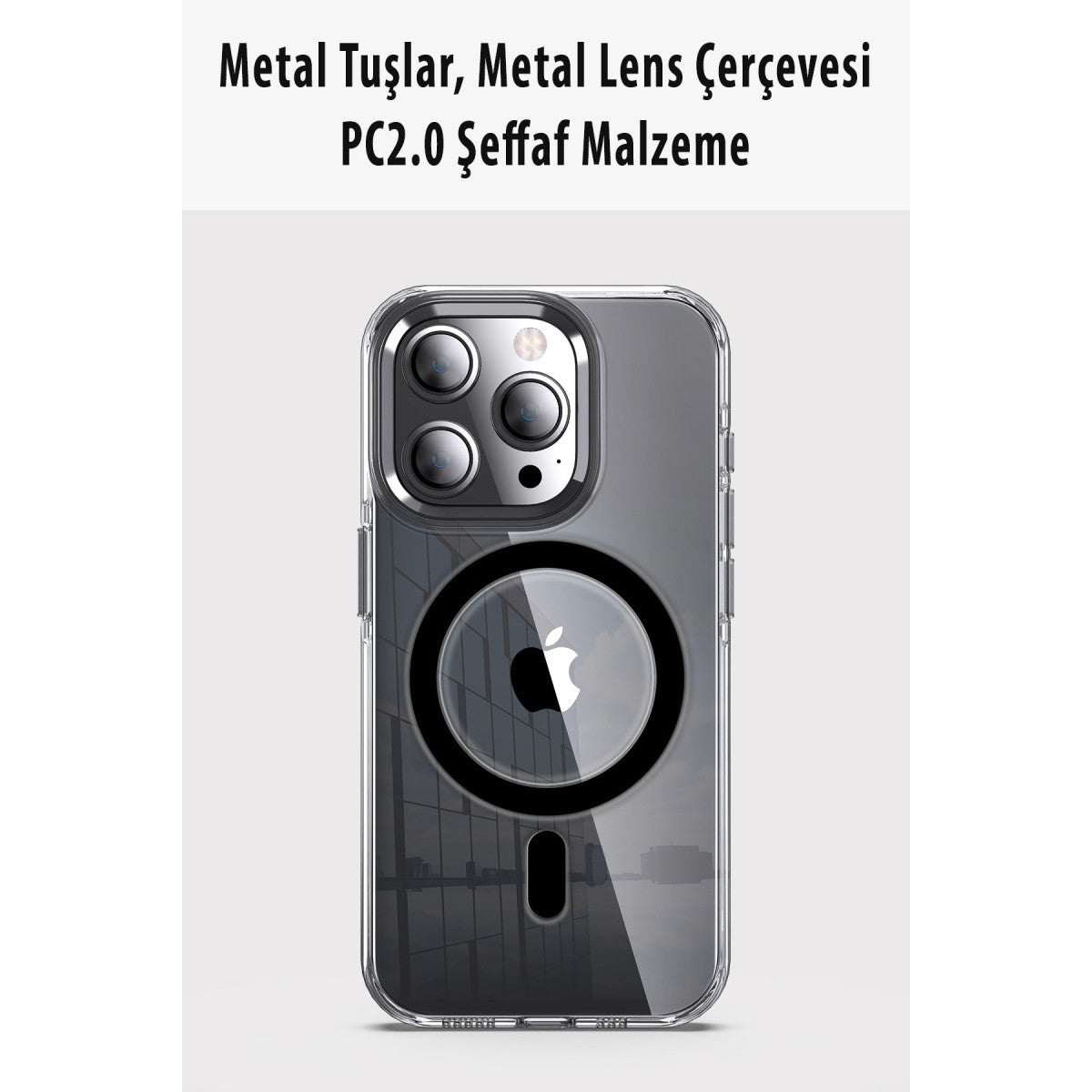 Joko Apple iPhone 14 Pro Kılıf Crystal Magsafe Kapak