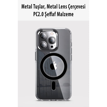 Joko Apple iPhone 14 Pro Kılıf Crystal Magsafe Kapak