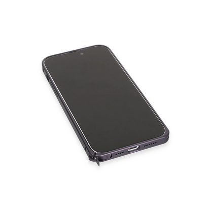 Joko Apple iPhone 14 Pro Kılıf Metal Bumper Magneticsafe Kapak - Derin Mor