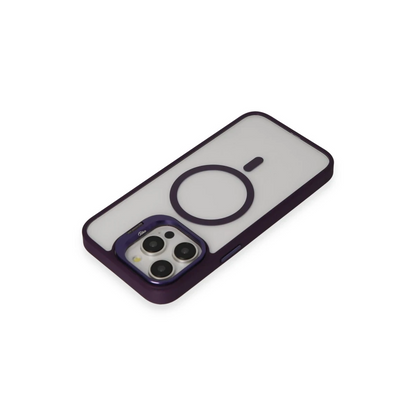 Joko Apple iPhone 14 Pro Kılıf Roblox Lens Magsafe Standlı Kapak - Derin Mor