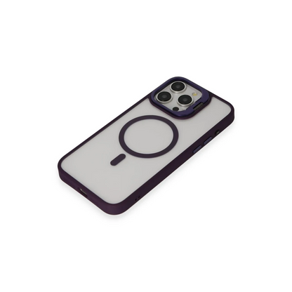 Joko Apple iPhone 14 Pro Kılıf Roblox Lens Magsafe Standlı Kapak - Derin Mor