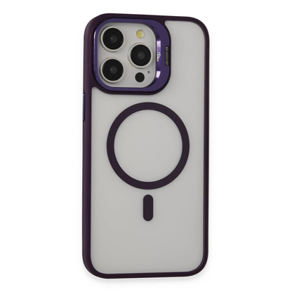 Joko Apple iPhone 14 Pro Kılıf Roblox Lens Magsafe Standlı Kapak - Derin Mor