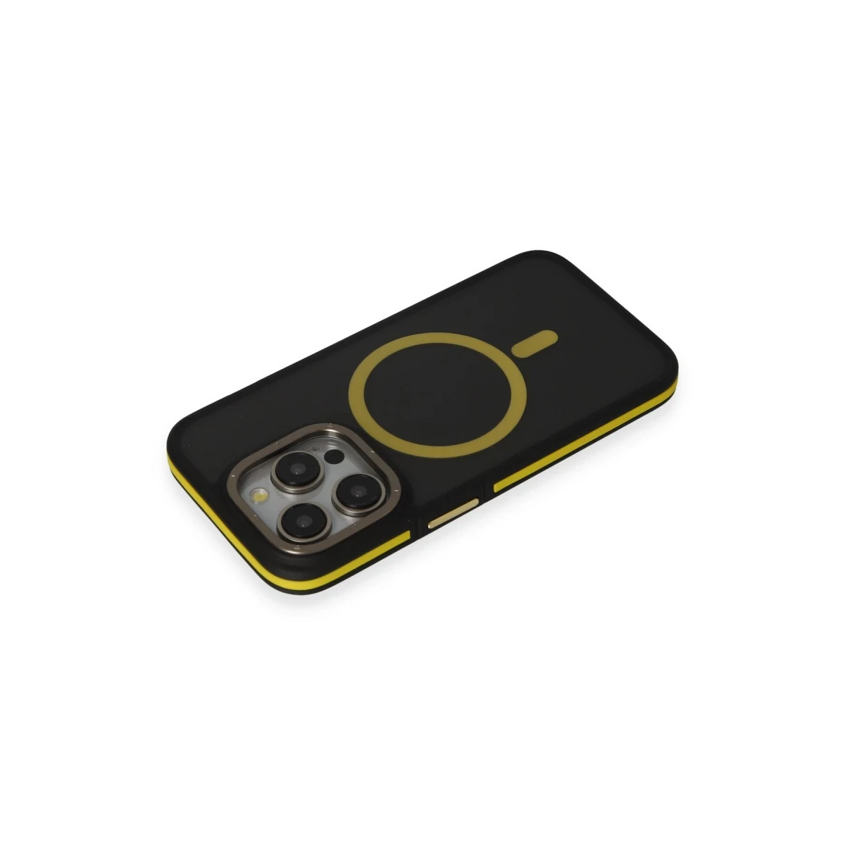 Joko Apple iPhone 14 Pro Kılıf Rocky Magsafe Kapak - Siyah-Sarı