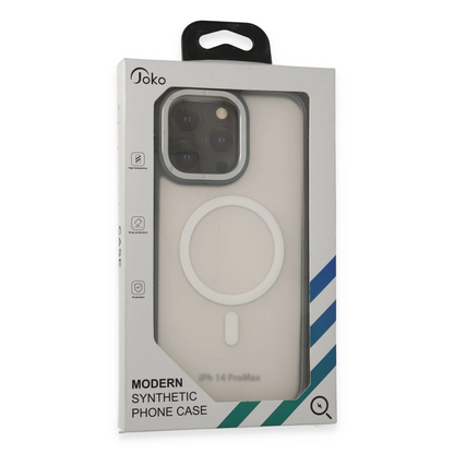 Joko Apple iPhone 14 Pro Max Kılıf Rocky Magsafe Kapak - Siyah-Sarı
