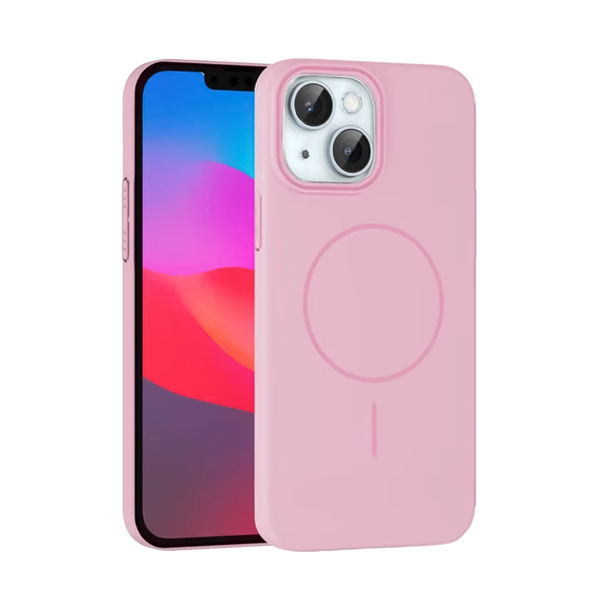 Joko Apple iPhone 15 Plus Broş Magsafe Kapak - Pembe