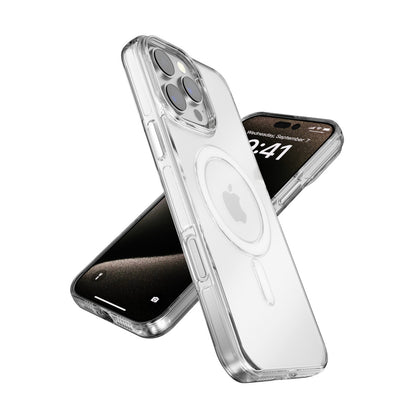 Joko Apple iPhone 15 Pro Gleam PC Sert Magsafe Kılıf - Şeffaf-Siyah