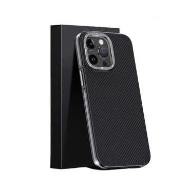 Joko Apple iPhone 15 Pro Kılıf Aramid 600D Kevlar Karbon Fiber Magsafe Kapak