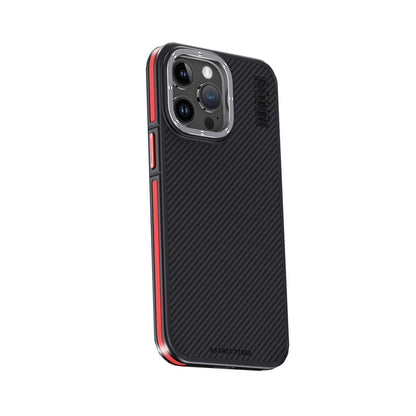 Joko Apple iPhone 15 Pro Kılıf Aramid 600D Kevlar Karbon Fiber Magsafe Kapak