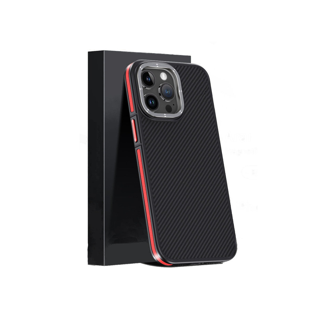 Joko Apple iPhone 15 Pro Kılıf Aramid 600D Kevlar Karbon Fiber Magsafe Kapak