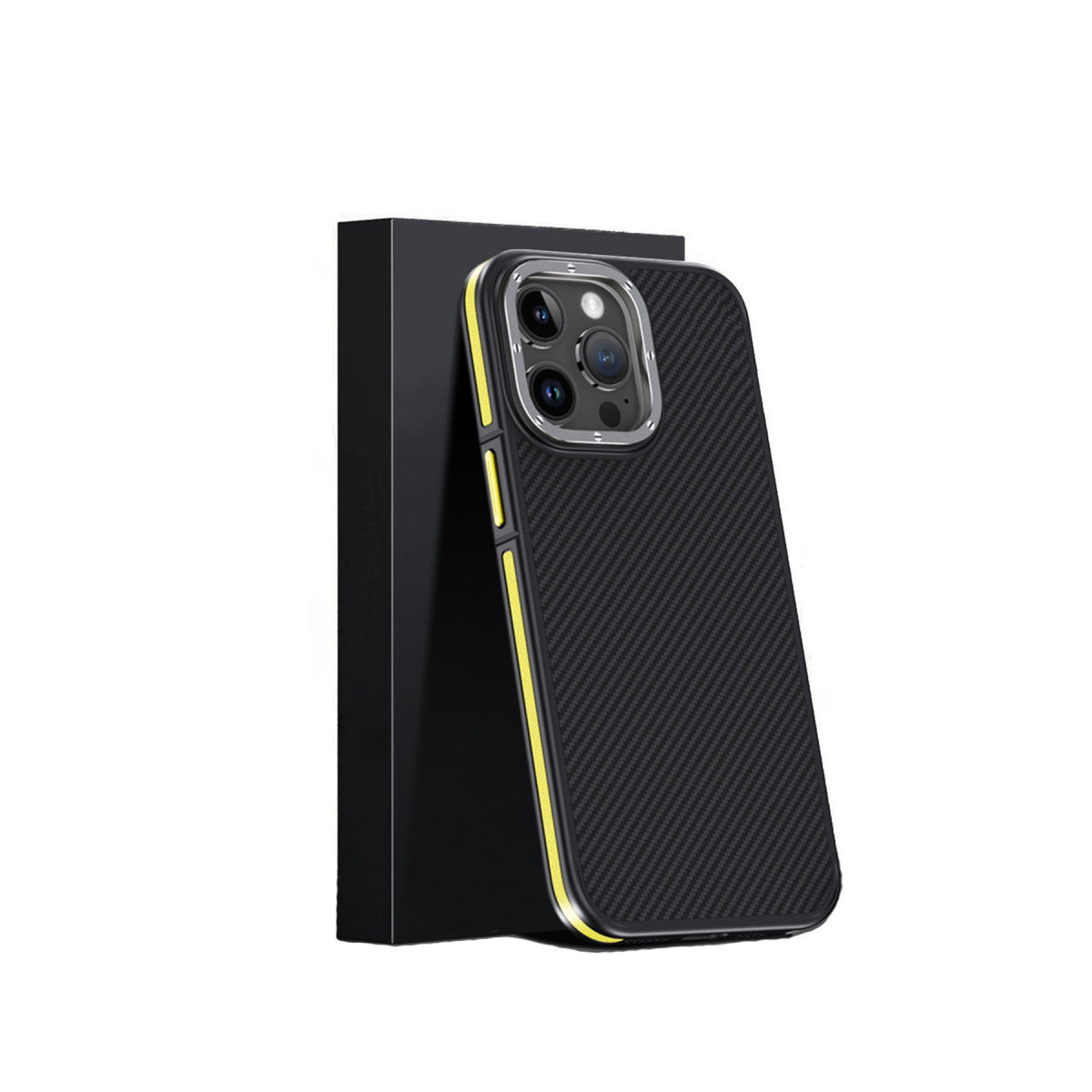 Joko Apple iPhone 15 Pro Kılıf Aramid 600D Kevlar Karbon Fiber Magsafe Kapak