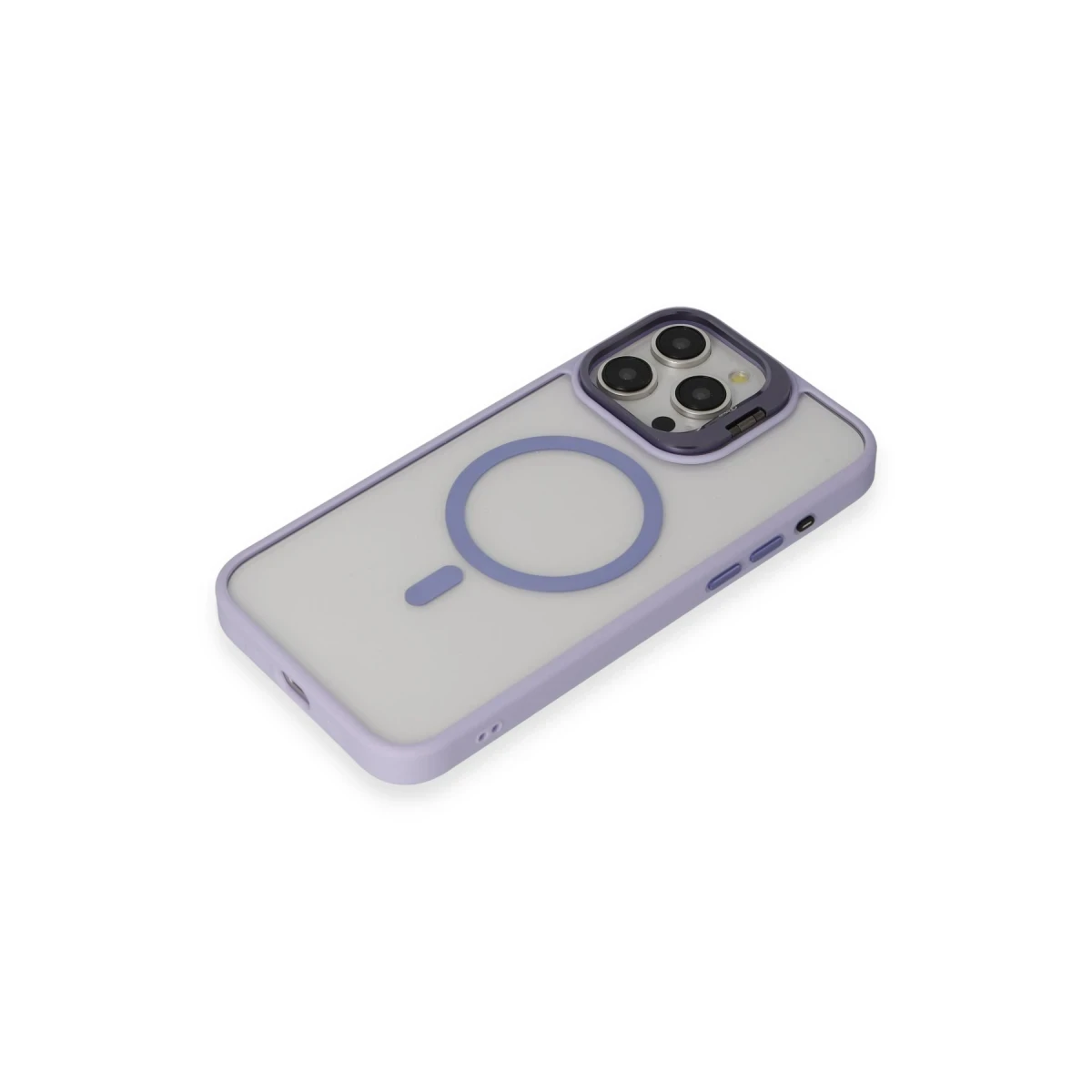 Joko Apple iPhone 15 Pro Kılıf Roblox Lens Magsafe Standlı Kapak - Lila