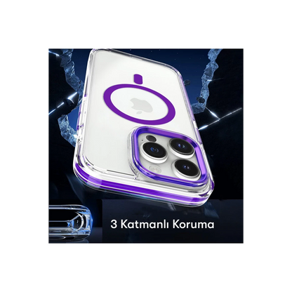 Joko Apple iPhone 15 Pro Max Bella Magsafe Kapak - Derin Mor