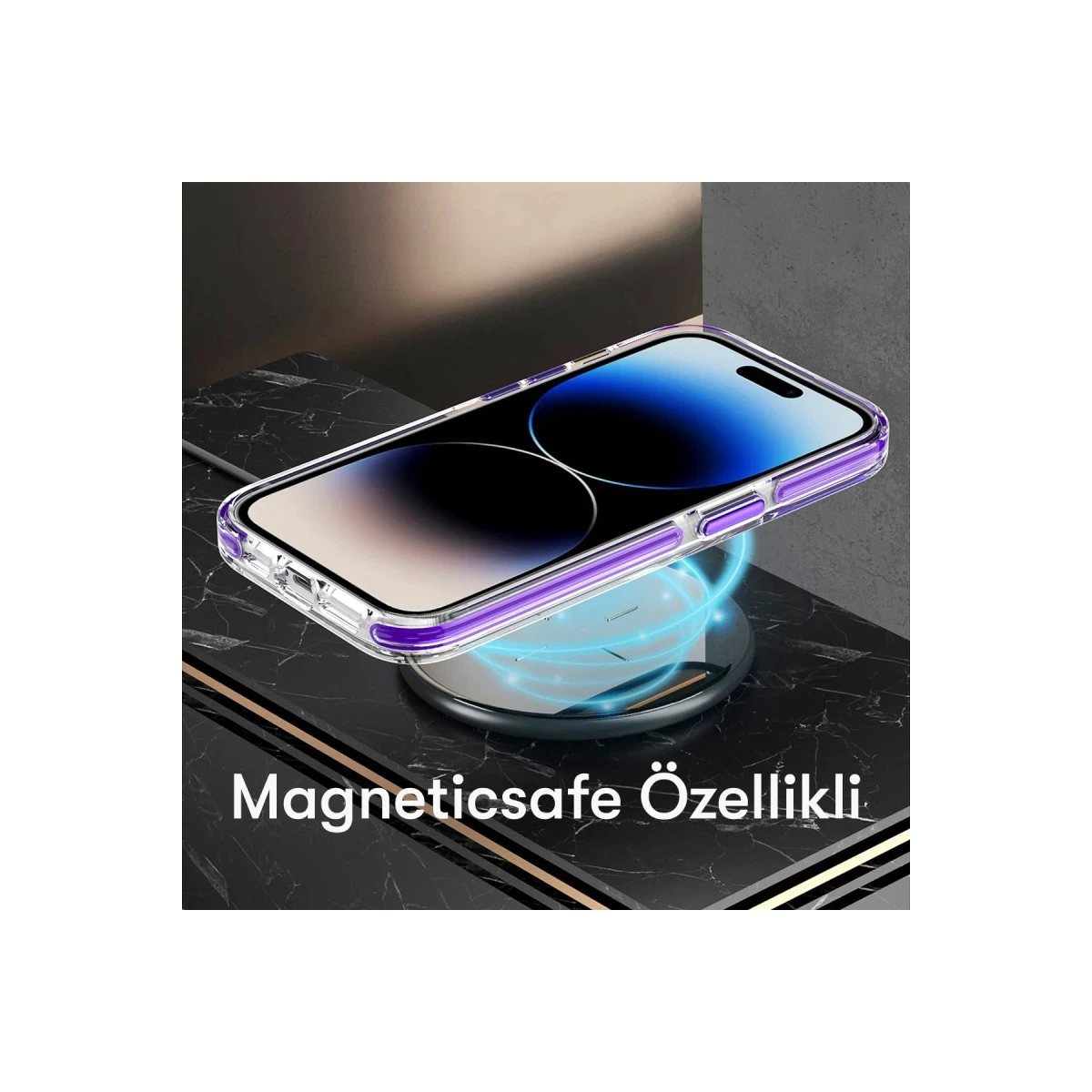 Joko Apple iPhone 15 Pro Max Bella Magsafe Kapak - Mavi