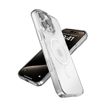 Joko Apple iPhone 15 Pro Max Gleam PC Sert Magsafe Kılıf - Şeffaf-Siyah