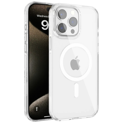 Joko Apple iPhone 15 Pro Max Gleam PC Sert Magsafe Kılıf - Şeffaf