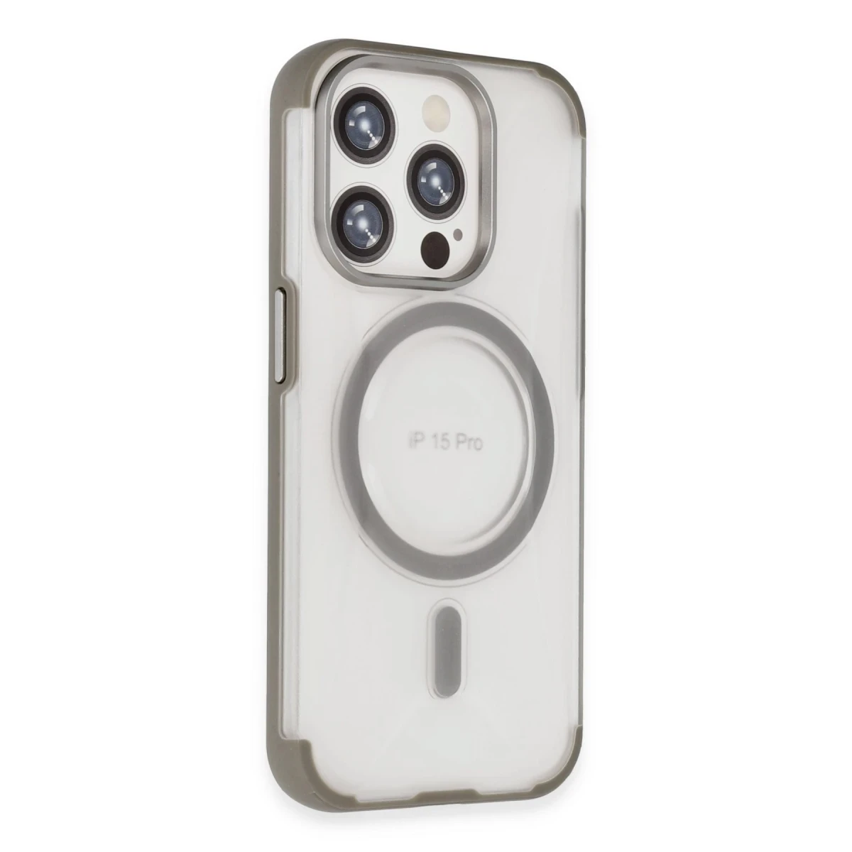Joko Apple iPhone 15 Pro Max Hilton Magsafe Kapak - Titan Gri