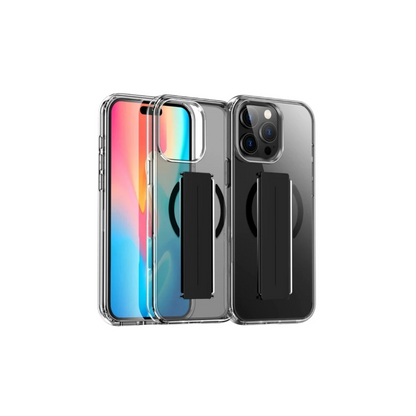 Joko Apple iPhone 15 Pro Max Kılıf Alfa Magsafe Standlı Kapak - Siyah