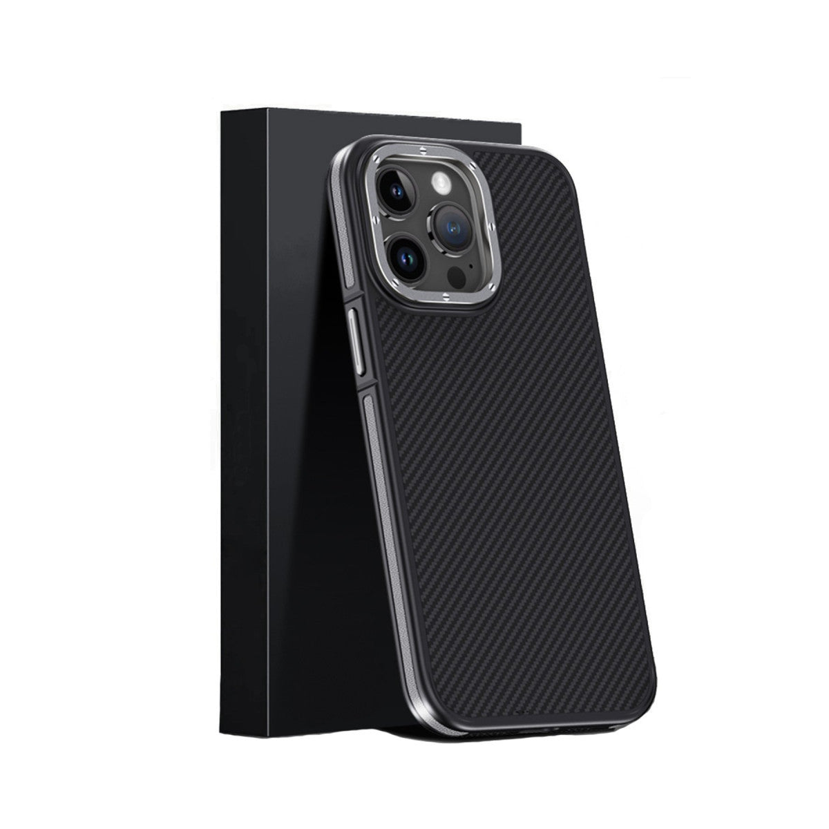 Joko Apple iPhone 15 Pro Max Kılıf Aramid 600D Kevlar Karbon Fiber Magsafe Kapak