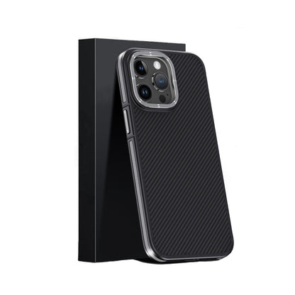 Joko Apple iPhone 15 Pro Max Kılıf Aramid 600D Kevlar Karbon Fiber Magsafe Kapak