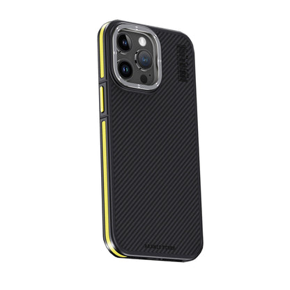 Joko Apple iPhone 15 Pro Max Kılıf Aramid 600D Kevlar Karbon Fiber Magsafe Kapak