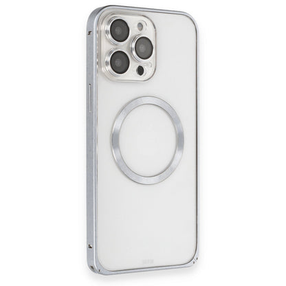 Joko Apple iPhone 15 Pro Max Kılıf Metal Bumper Magneticsafe Kapak