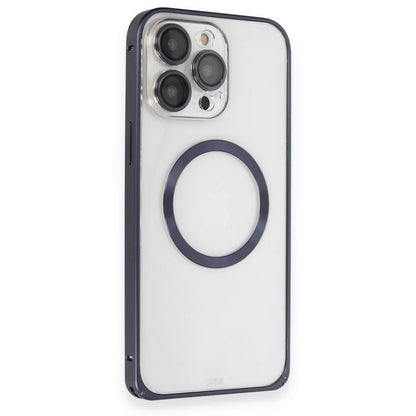 Joko Apple iPhone 15 Pro Max Kılıf Metal Bumper Magneticsafe Kapak