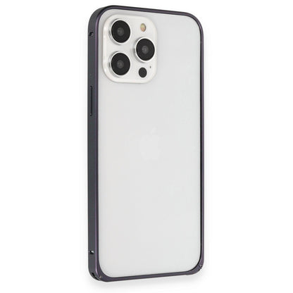 Joko Apple iPhone 15 Pro Max Kılıf Metal Bumper Magneticsafe Kapak